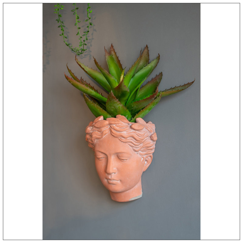 Louison Cement Indoor / Outdoor Statue Planter