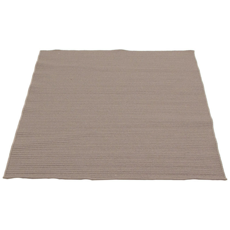 Tapis taupe tressé à la main Baltierra