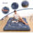 Japanese Floor Mattress, Japanese Futon Mattress With Washable Cover, Tatami Mattress Floor Mattress Foldable, Easy To Store And Portable For Camping,(Blue Cactus)-2101370880