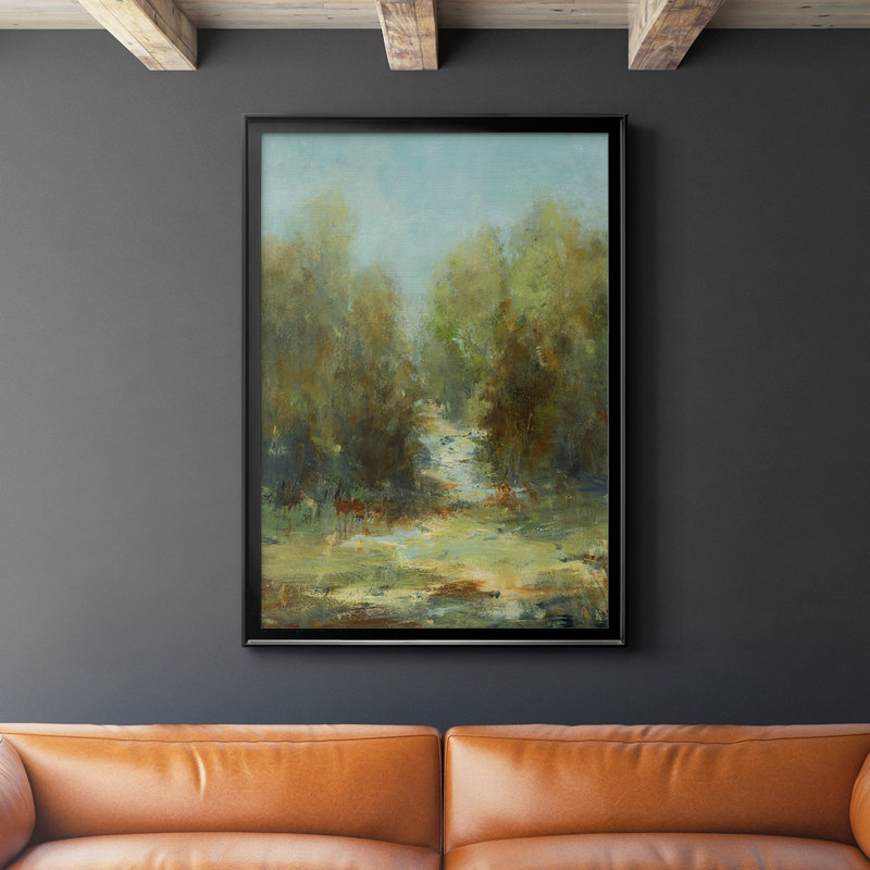 Toile encadrée de qualité supérieure A Walk In The Woods, H 36,5 po x l 26,5 po, Noir