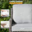 7 Piece Rattan Sofa Seating Group with Fire Pit and Cushions-1382212247-1382212244