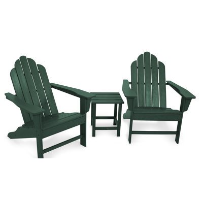 POLYWOOD Long Island Adirondack 3-Piece Set