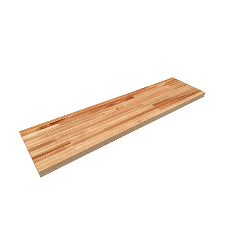 Dauna Solid Wood Accent Shelf, 1.5" x 8" x 72", Maple