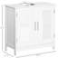 Sous le lavabo - 2 portes avec armoire de rangement supplémentaire réglable