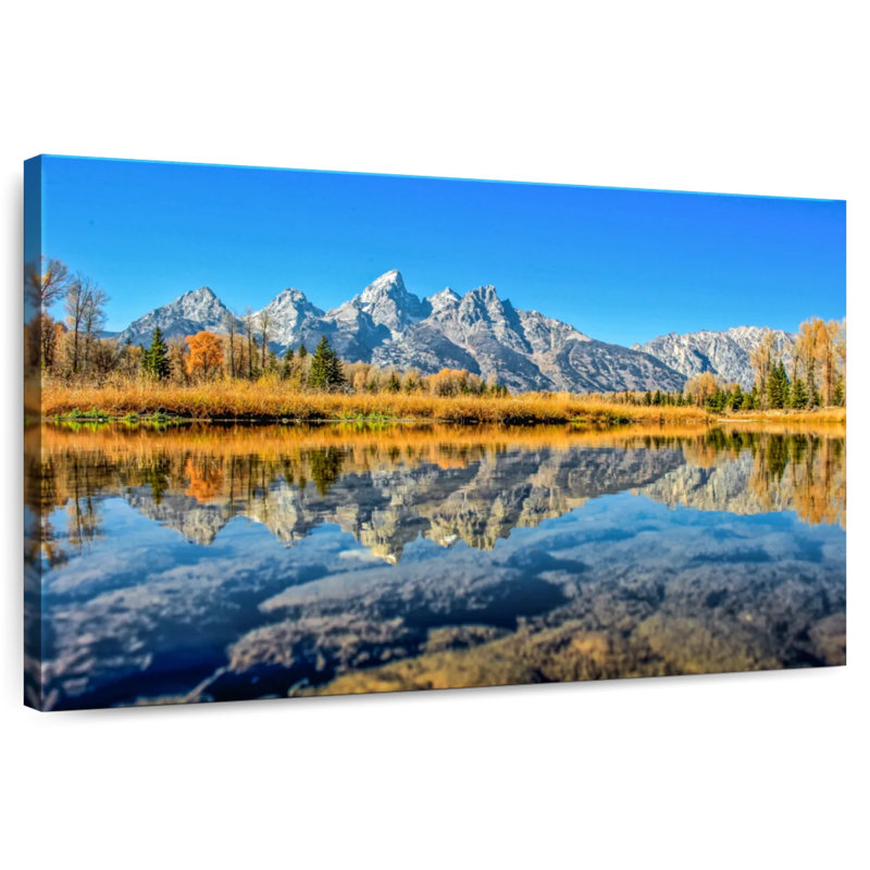 Grand Tetons d'Alvord Schwabacher Landing, H 30 po x l 45 po