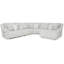 Canapé modulaire inclinable 6 pièces avec méridienne-111010333