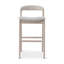 Modern Brazilian Upholstered Stool with Solid Wood Frame-574982040-574982018