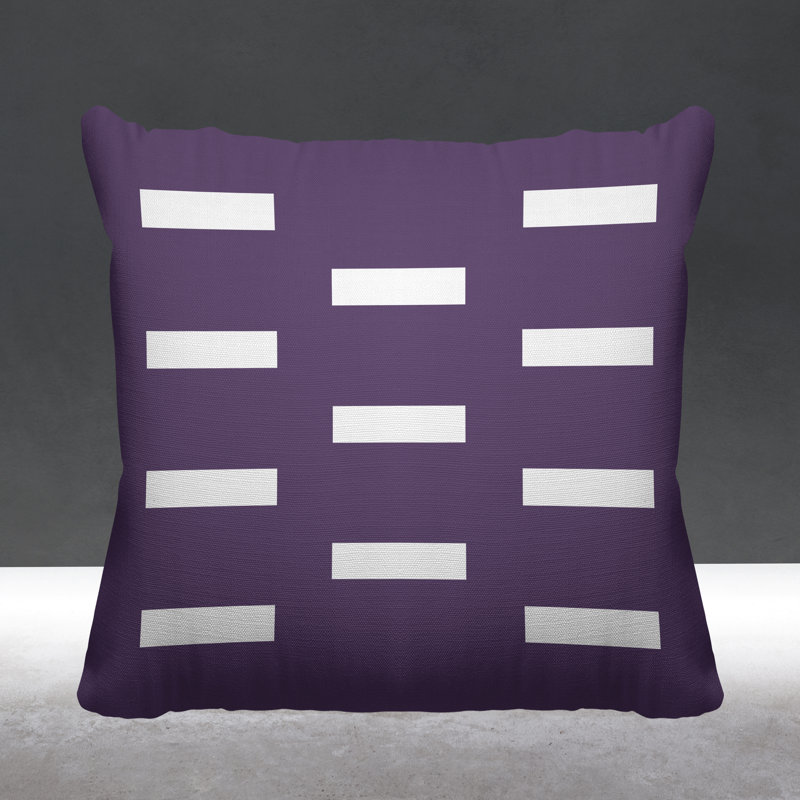 Coussin décoratif intérieur / extérieur Luella, L 17 po x H 17 po, Mauve