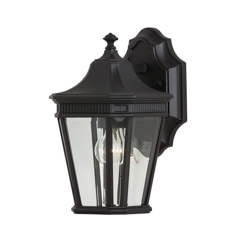 Tibbett 29.2cm H Outdoor Wall Lantern, Black