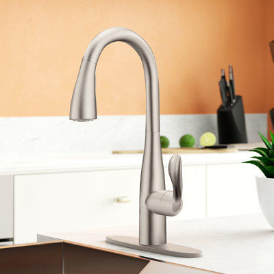 Moen Arbor MotionSense Wave Single Handle Pulldown Kitchen Faucet with Power Clean Technology