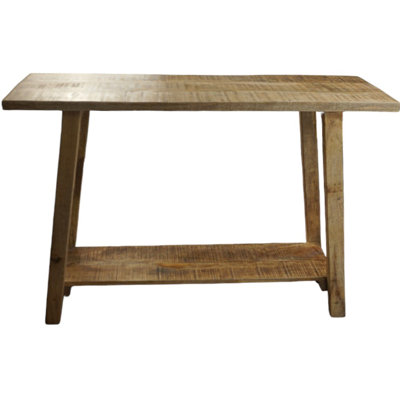 Console en bois de manguier naturel rustique fabriquée à la main