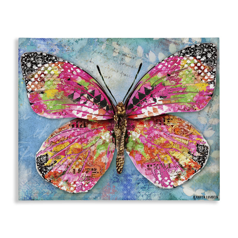 Art mural sur toile Wonderland Butterfly, H 16 po x l 20 po