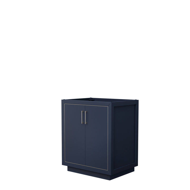 Icon 30" Doulble Bathroom Vanity Base Only, Dark Blue