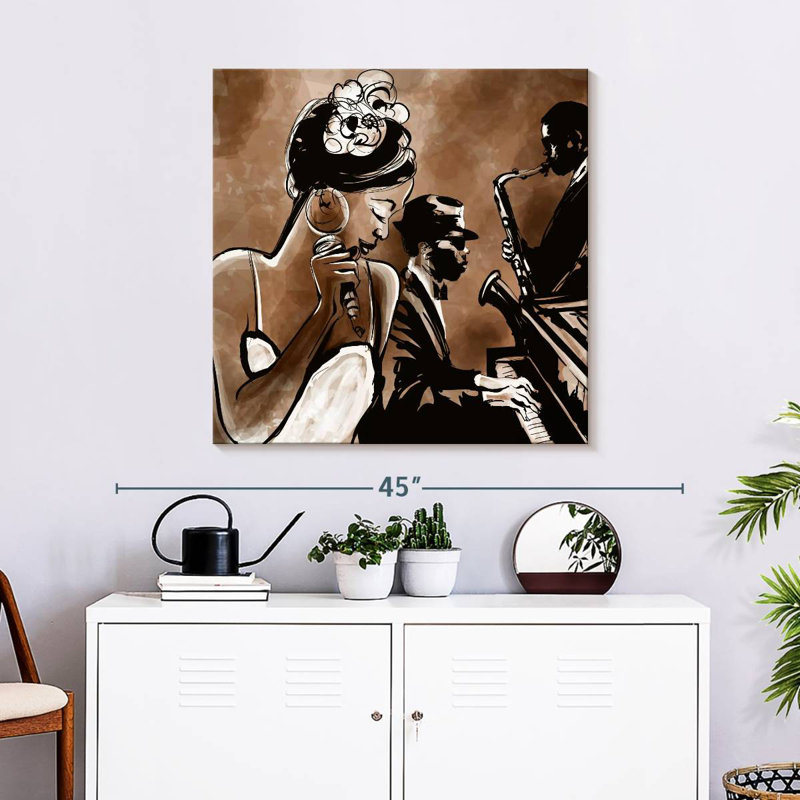 Abarca Jazz Band, 30" H x 30" W
