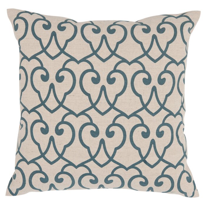 Safavieh Kyle Damask Feather Linen Throw Pillow & Reviews | Wayfair