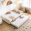 Lit de jour rembourré avec lit gigogne, base de lit en bois robuste-217771711