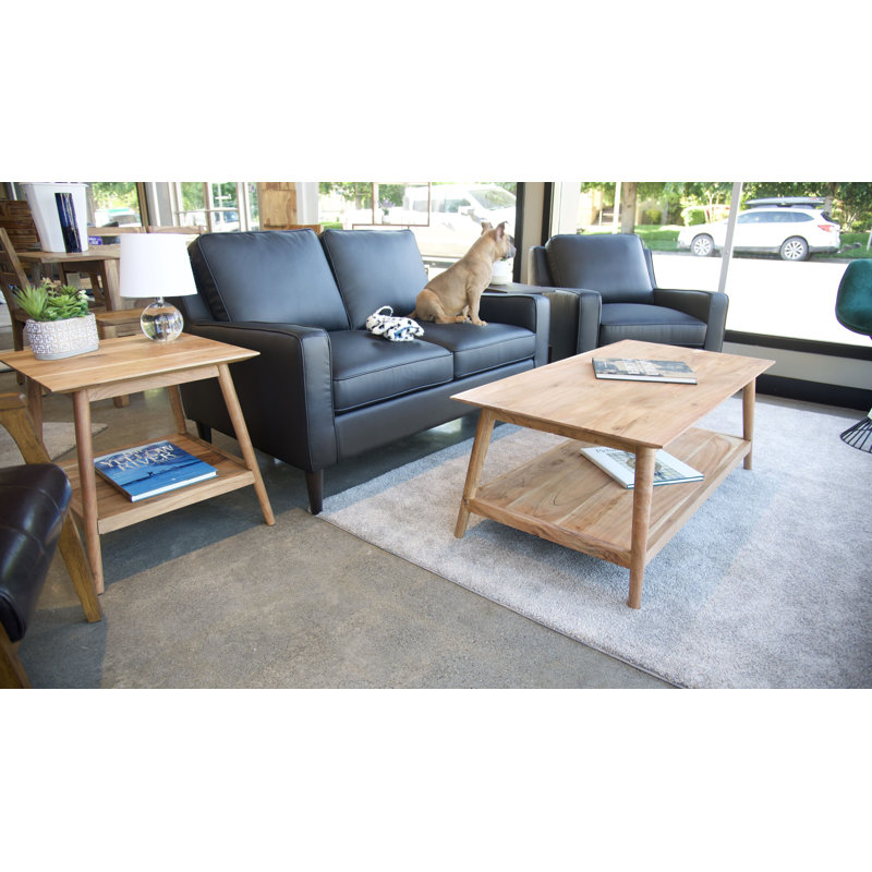 Offerman Solid Wood Single Coffee Table, Light Natural