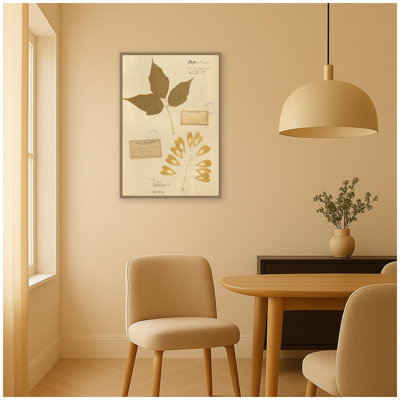 «Vintage Botanical PDXC24424b» par Corinna Buchholz of Piddix, reproduction d'art sur toile encadrée