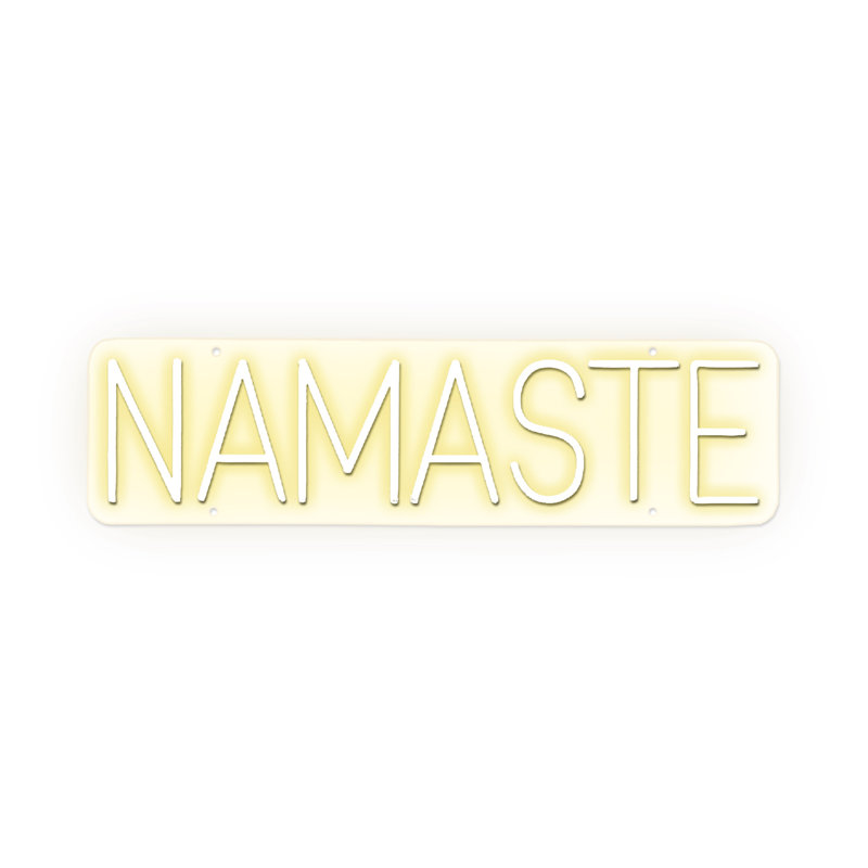 Namaste Neon Sign - 30in x 8in