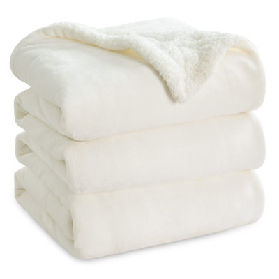 Bedsure Soft Sherpa Fleece Throw Blanket