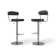Naumann Swivel Upholstered Adjustable Height Counter Stool with Metal Frame