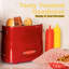 Nostalgia Retro Pop-Up Hot Dog Toaster, 2 Link and 2 Bun Capacity, With Mini Tongs, Works With Chicken, Turkey, Veggie Sausages and Brats