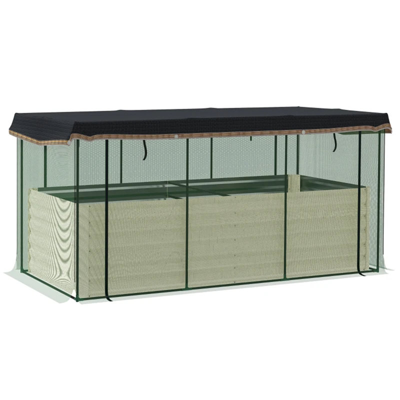 Lit de platebande surélevée, Beige