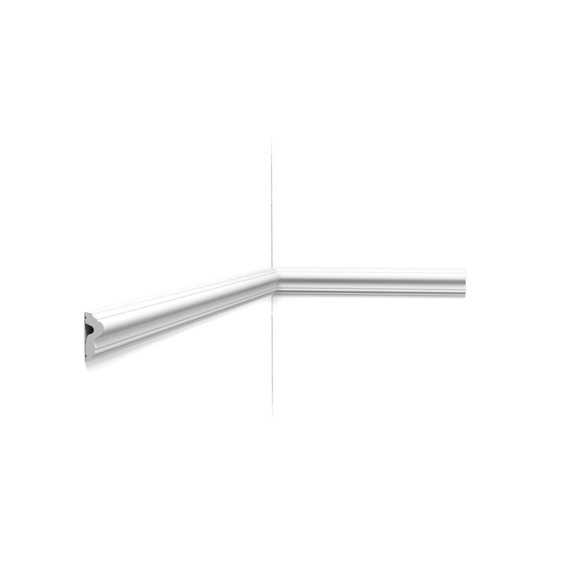 9/16 in D x 1-9/16 in W x 78-3/4 in L Primed White Plain Polyurethane Panel Moulding