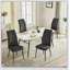 Ensemble de 2 chaises de salle à manger réglables en velours gris foncé-450961902