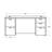 HON MOD Double Pedestal Desk-91696385-91696387