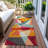 Zexture Orange Washable Indoor-Outdoor Rug - LOOMLAN-32243706