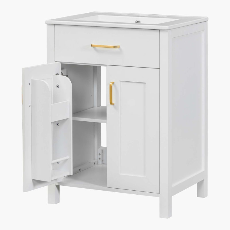 Ensemble de meuble-lavabo simple 24 po 24 po
