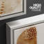 Style Mid-Century industriel, grunge, brun et brun clair, demi-cercles, formes abstraites, art moderne bohème neutre, 3 pièces-94434285-94434286