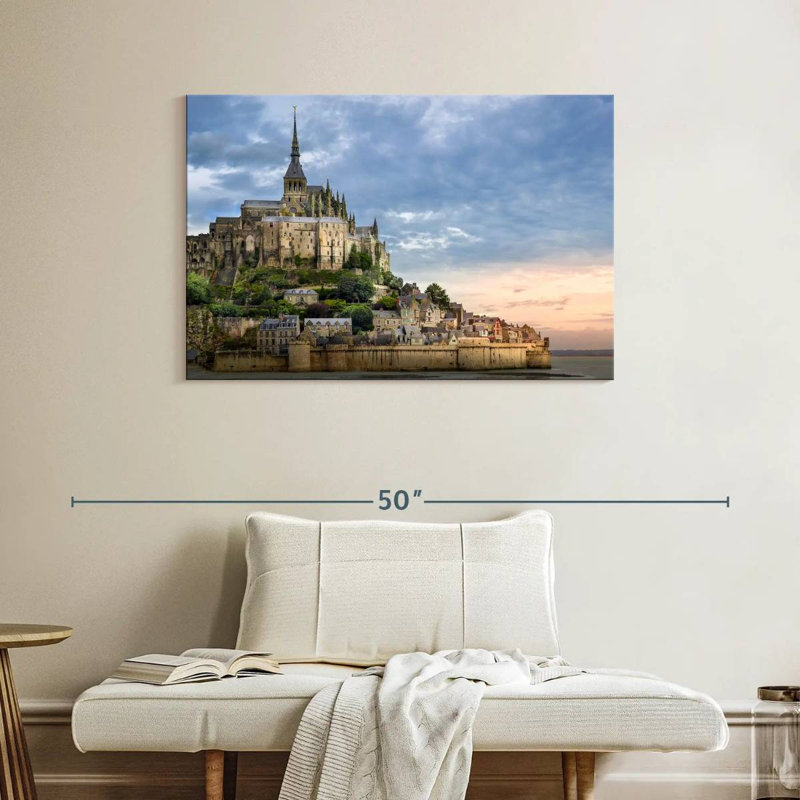 Adella - Mont Saint-Michel historique, H 26 po x l 39 po