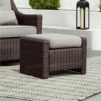 Fauteuil de patio pivotant avec repose-pieds Keaisha