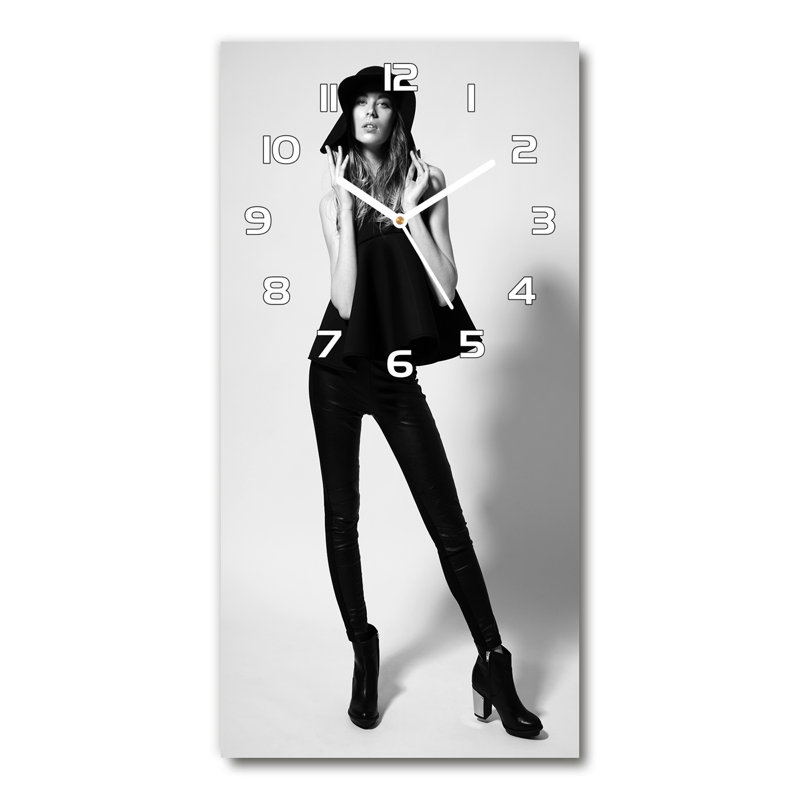 Jardell Glass Wall Clock, White