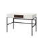 Bureau d'ordinateur naturel et noir avec port - 48 po Profondeur de la table d'écriture 22,6 po