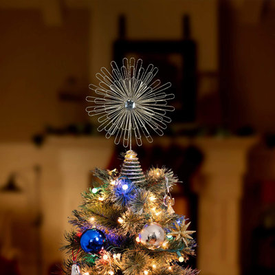 12'' Metal Plants & Flowers Shatterproof Tree Topper