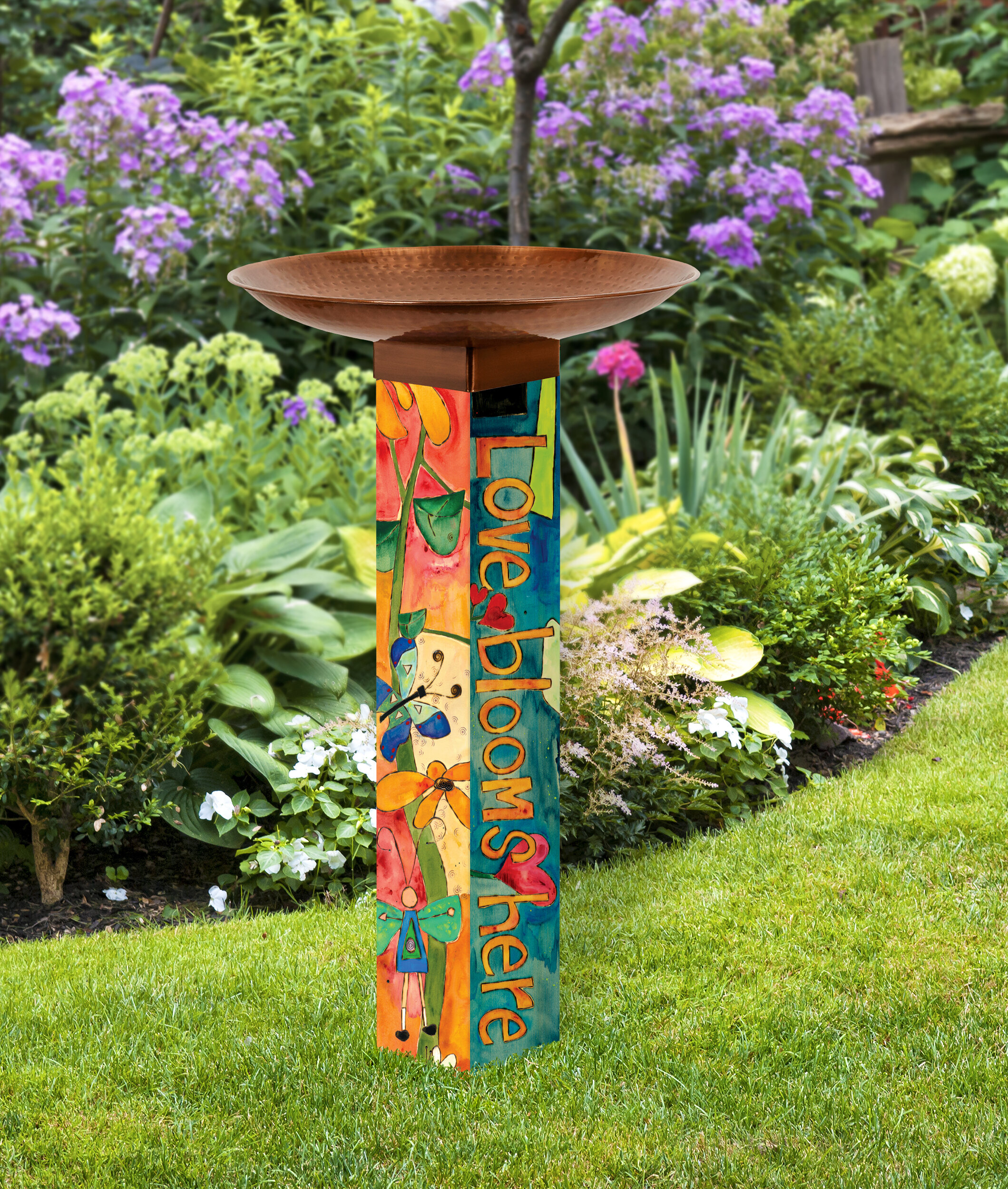 Love Garden Birdbath