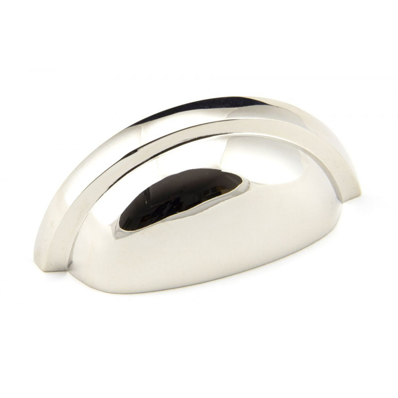 Regency 7.5 cm centre Cup Handle, Polished Nickel