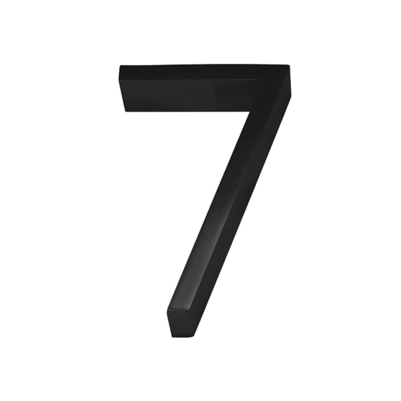 5" Stainless Steel House Number, Satin Stainless Steel, 7