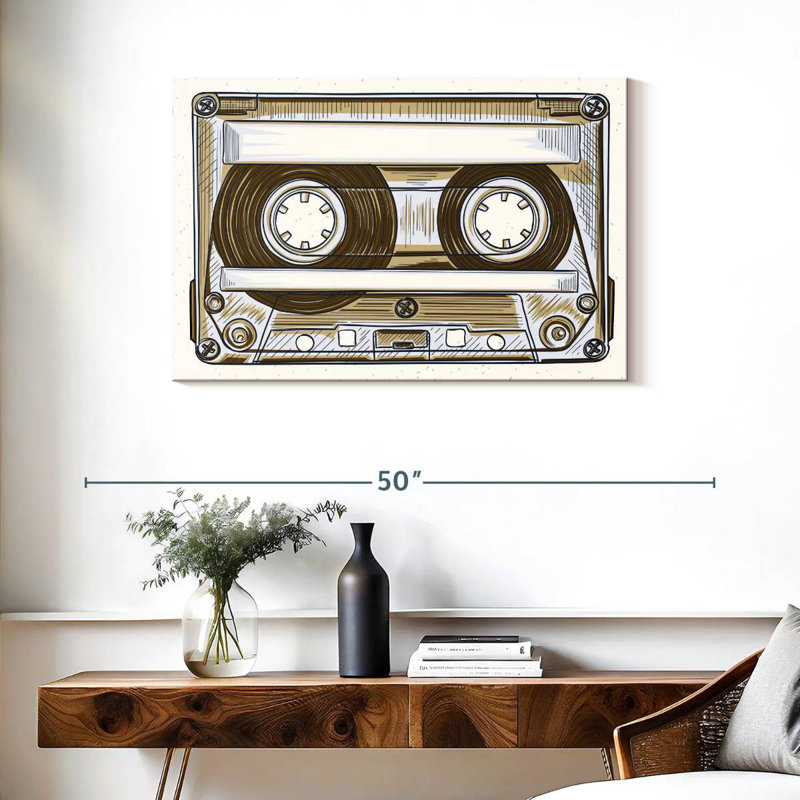 Abarca Audio Cassette, 24" H x 36" W