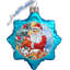9'' Handmade Glass Holiday Shaped Ornament