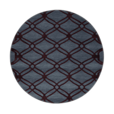 Trellis Gray Indoor and Outdoor Area Rug