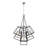 7 - Light Dimmable Lantern Geometric Chandelier