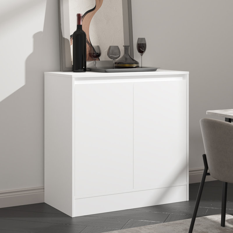 Buffet avec rangement, armoire à café avec 2 portes et tablette réglable, buffet de cuisine moderne pour le salon, cuisine