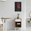 Luxe métal Art «Rippled Red Beauty» par Leah McLean «Rippled Red Beauty» par Leah McLean