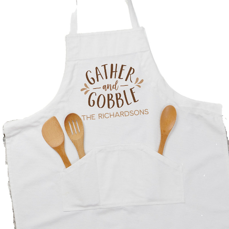 Tablier personnalisé «Gather and Gobble»