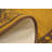 Machine Washable Printed Medallion Mustard Yellow and Black Slip Resistant Area Rug-115433880