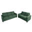 Canapé en chenille de 54,3 po de largeur, canapé 2 places rembourré avec coussins de siège amovibles, petite causeuse à accoudoirs carrés pour le salon-132501859-132501863